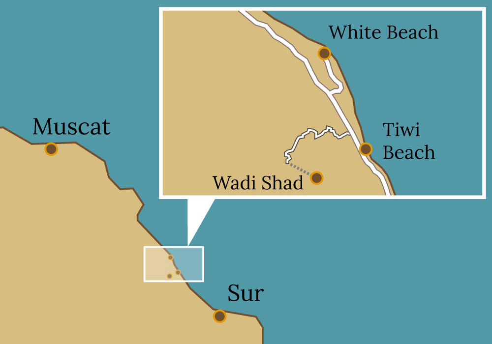 Badeurlaub-oman-white-sand-beach-rundreise-wadi-shab